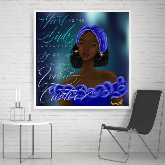 Just as the birds are cared for, so are we by our loving Creator